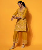 Libas WomenS Cotton Co-Ords (27370_Mustard