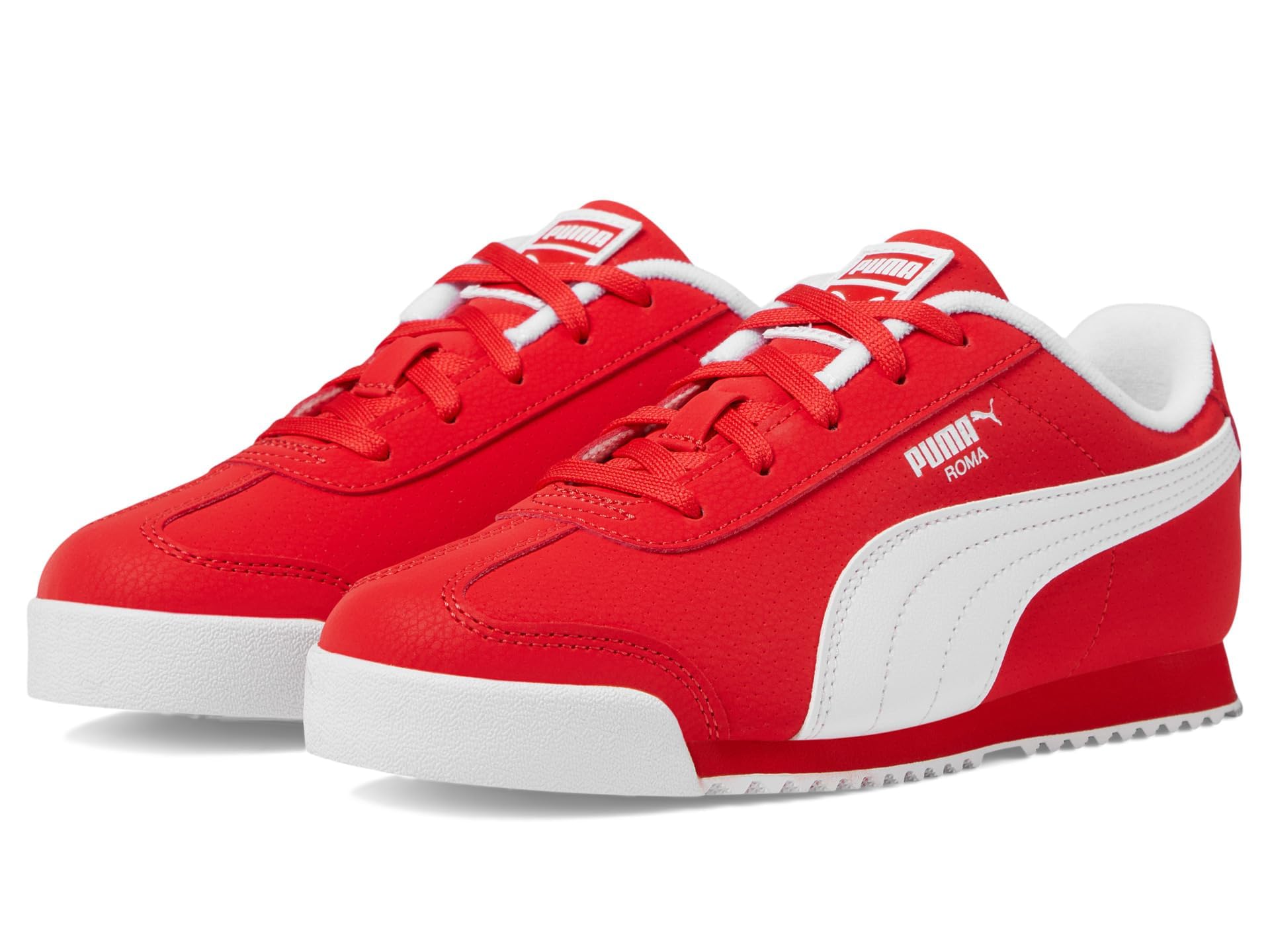 PUMA Roma Sneaker, for All Time Red White, 12 US Unisex Little Kid