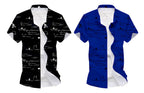 Kadiyu Half Sleeve Casual Printed Shirts For Men Regular Fit Printed Spread Collar Casual Shirt Lycra Fabric With Combo Shirt (P
