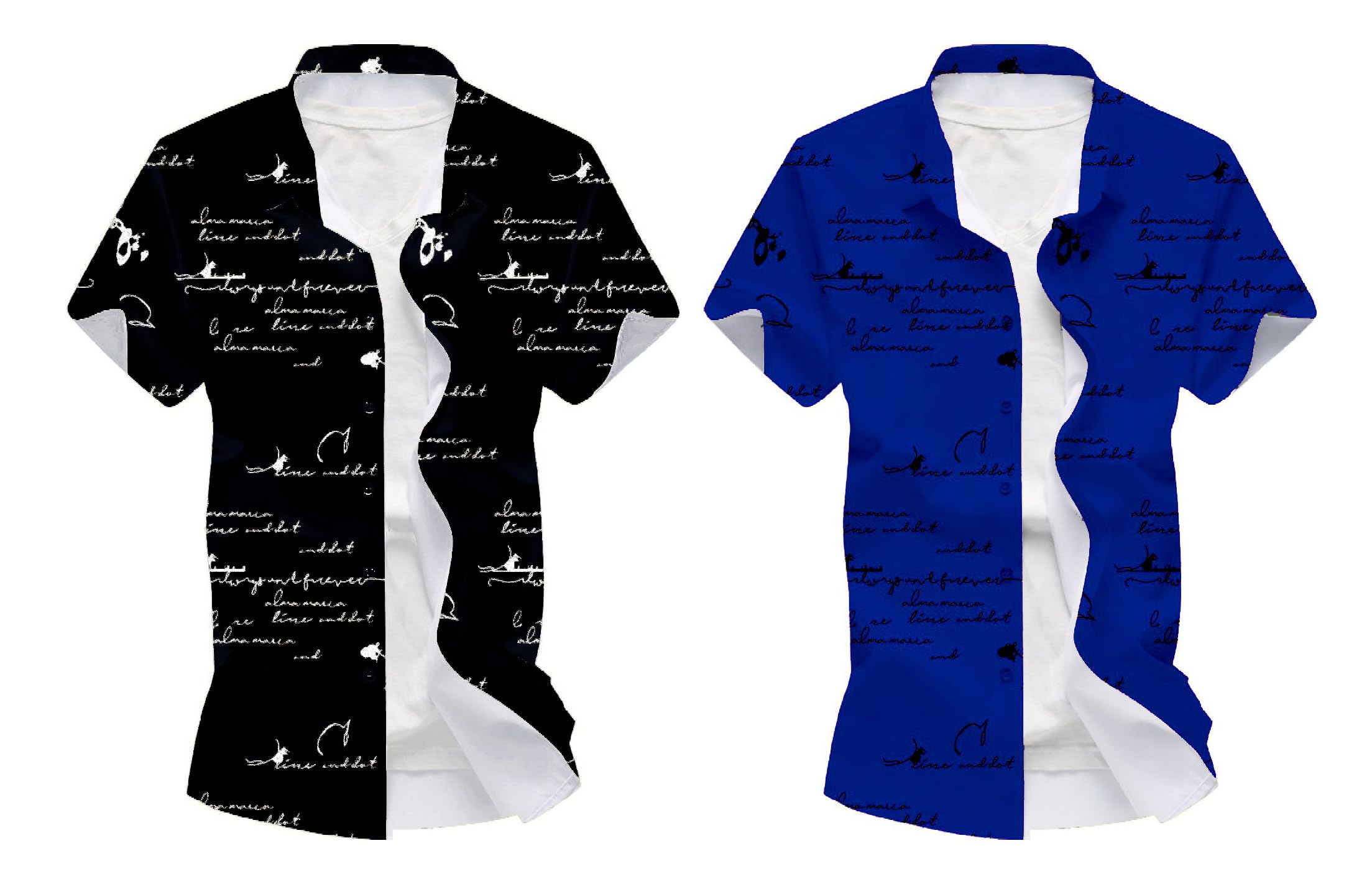 Kadiyu Half Sleeve Casual Printed Shirts For Men Regular Fit Printed Spread Collar Casual Shirt Lycra Fabric With Combo Shirt (P