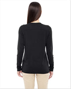 Ladies Perfect FitY-Placket convertible Sleeve Knit Top - WHITE - XS(D0102H7YE2X)