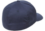 Flexfit Mens Cotton Twill Fitted Baseball Cap, Navy, Large-X-Large US