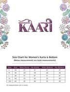 Kaari Rayon Staple 3 PCS Women Kurta Set (KAAAW26WSKD-82026_Jodhpur Blue