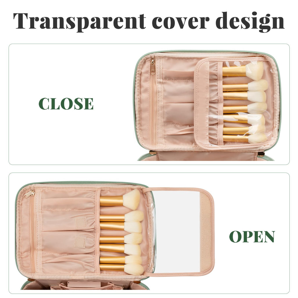 OCHEAL Makeup Bag,Large Travel Makeup Bag Organizer Cosmetic Bags for Women Washable Make Up Bag Makeup Organizer Case with Divi