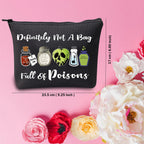 TSOTMO Evil Gift Queen Witchy Gift Poison Zipper Makeup Pouch Witch Poison Gift Poison Villains Inspired Gift Halloween