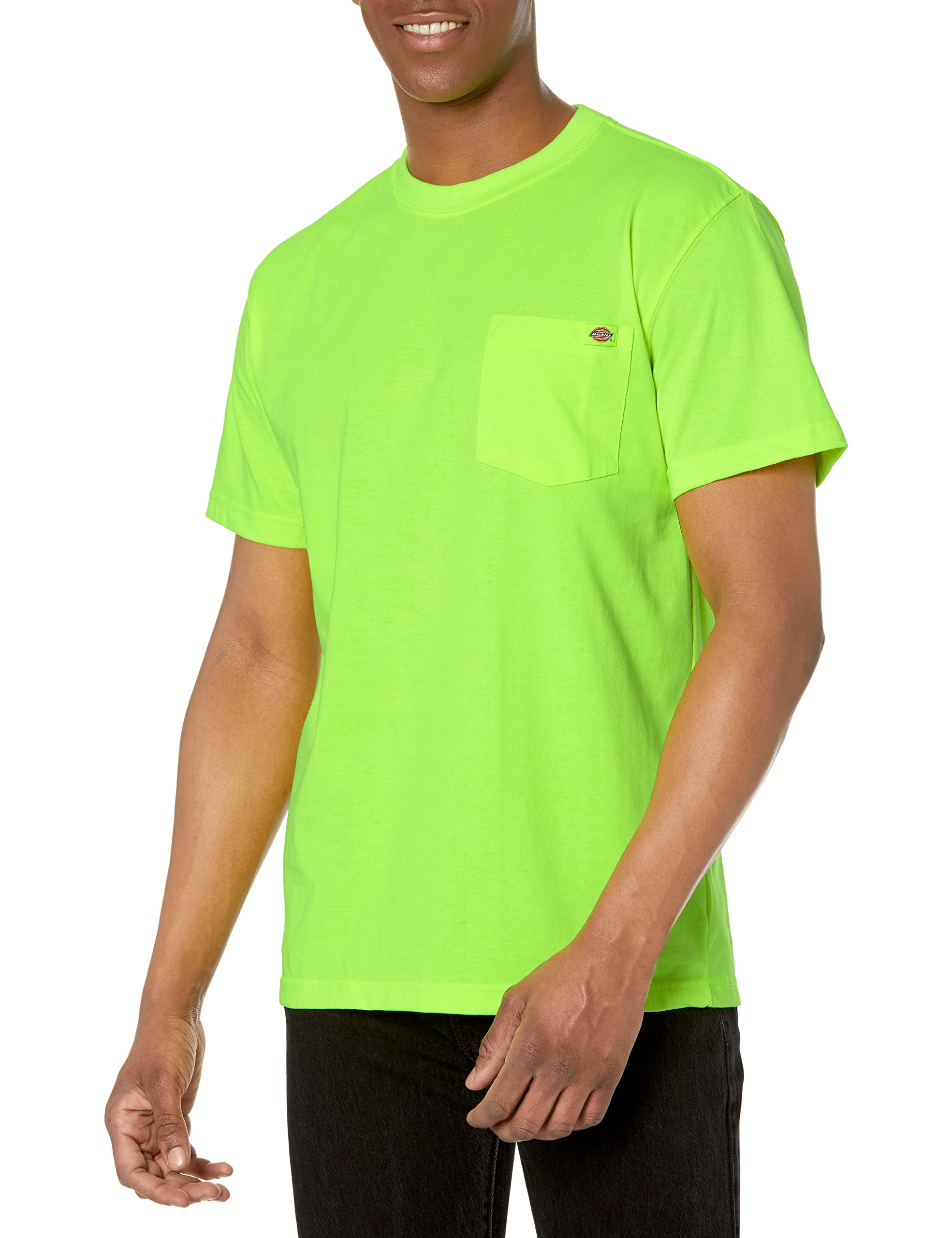 Dickies mens Heavyweight Crew Neck Short Sleeve Tee Big-tall T Shirt, Bright Yellow, 3X-Large Big US