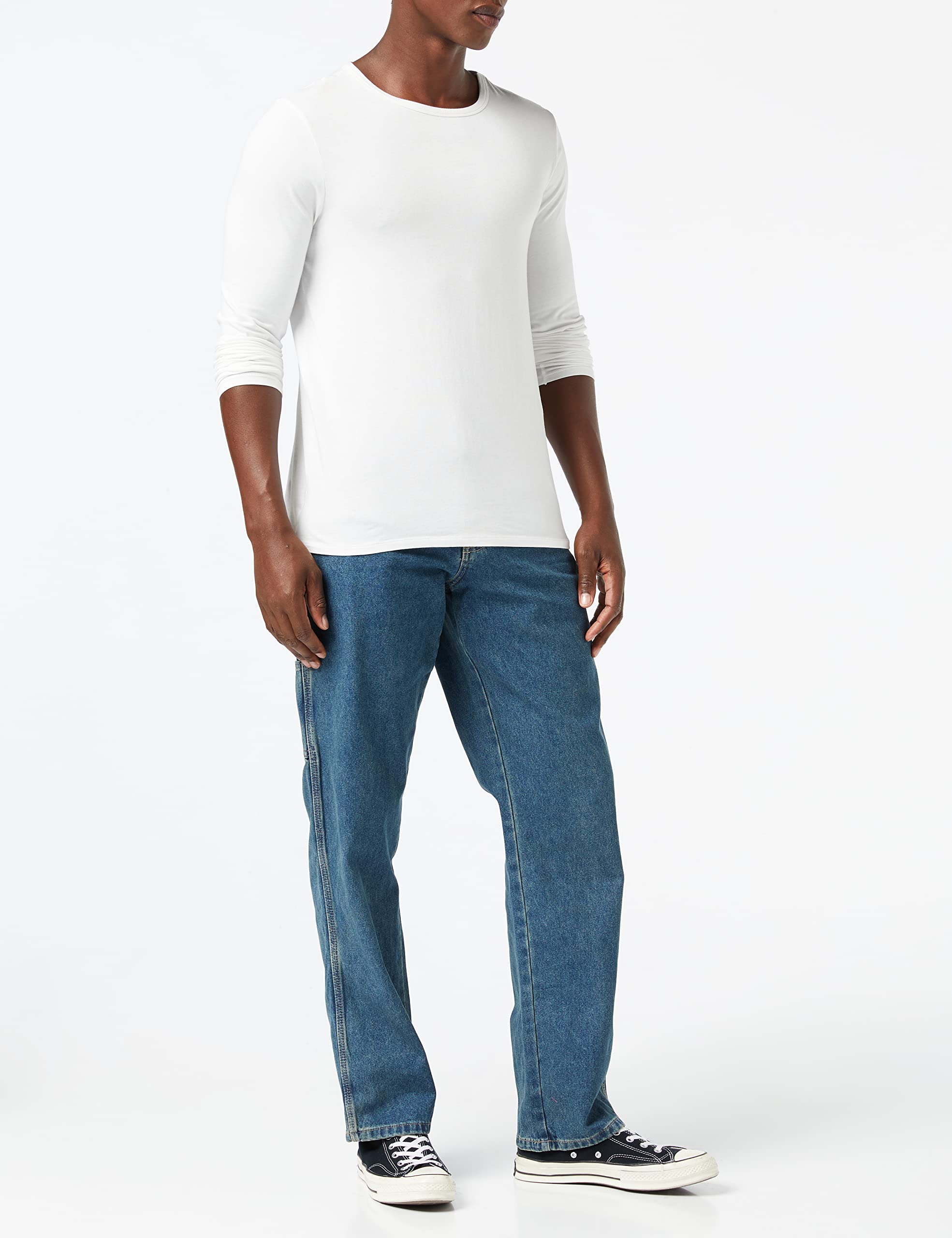 Dickies mens Relaxed Fit Carpenter jeans, Tinted Heritage Khaki, 42W x 30L US