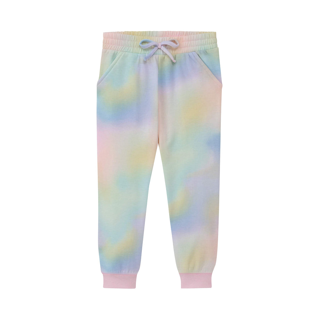 BTween Kids Girl's Fashion Stretch Waist Ultra Soft Jogger Pants Set - 3 Pack Bundle Blue