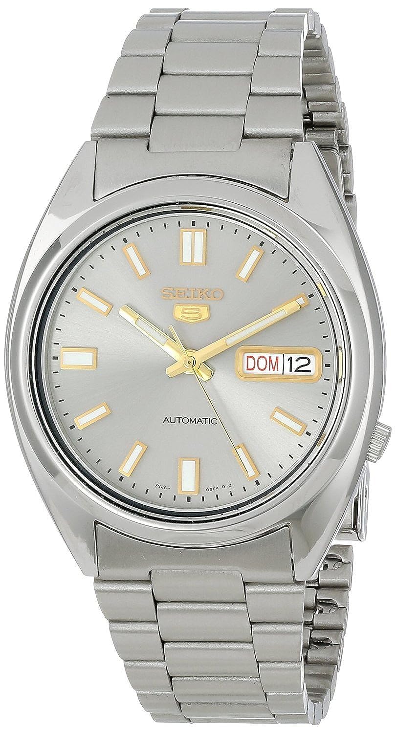Seiko 5 Men's SNXS75 Automatic Grey Dial Stainless-Steel Bracelet Watch