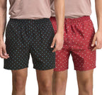 Lymio MenS Cotton Printed Boxer Casual | Underwear | Half Short Pant-Regular Fit With Back Pocket | Available In Combo Pack Of 