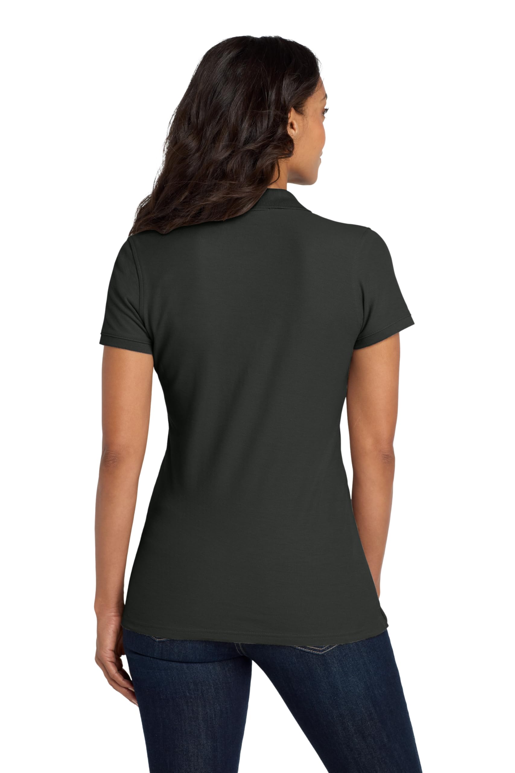 Port Authority Ladies core classic Pique Polo L Deep Black