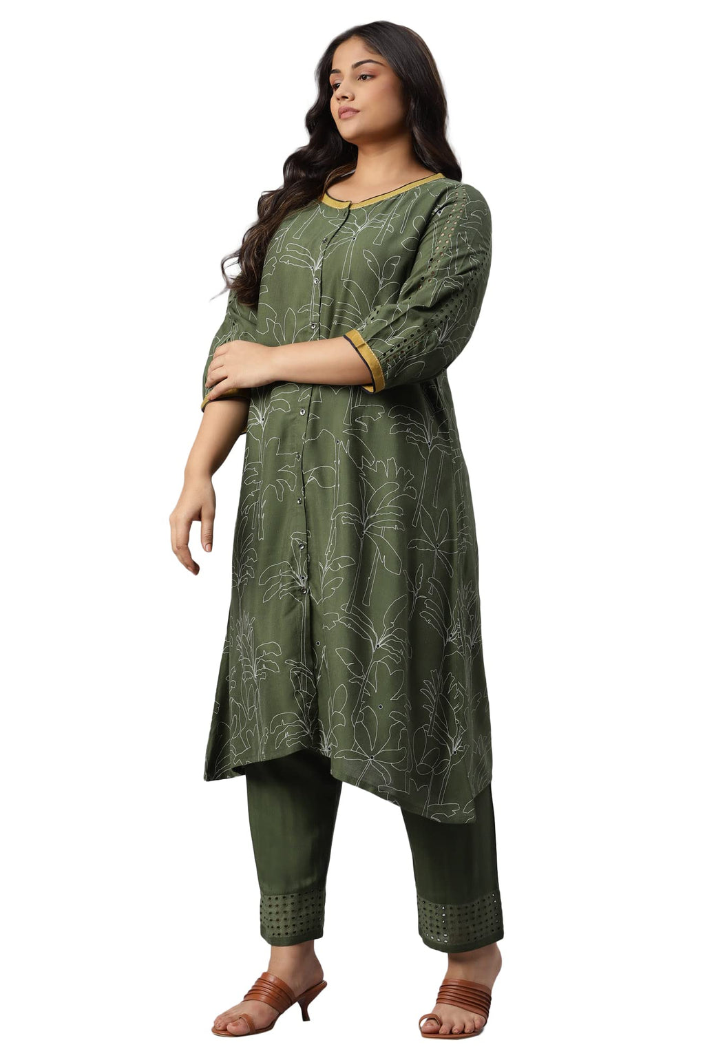 W For Woman Womens Kurta And Trouser Set