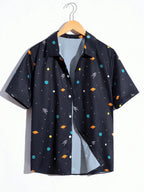 TAGAS Toddler Boys Striped Short Sleeve Casual Vacation Shirt