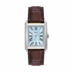 Fossil Men's Carraway Three-Hand Brown Croco Leather Watch
