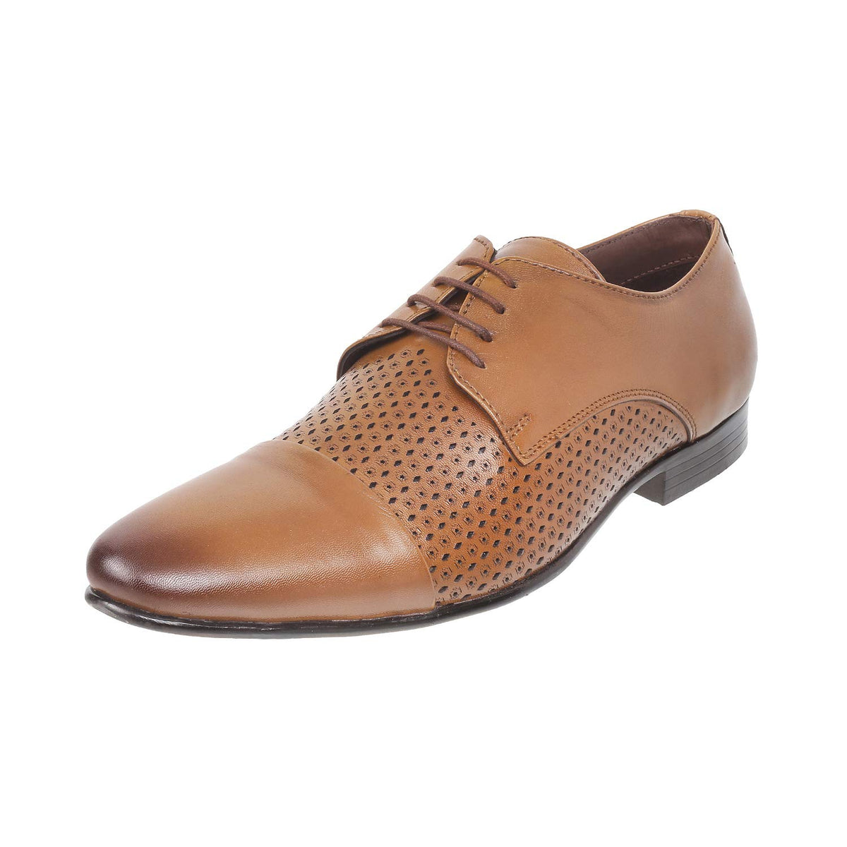 Mochi Mens Tan Leather Formal Shoes10 UK (44 EU) (196140) 10-44