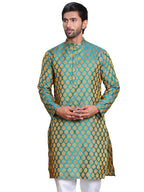 Jompers Mens Jacquard Woven Design Kurta