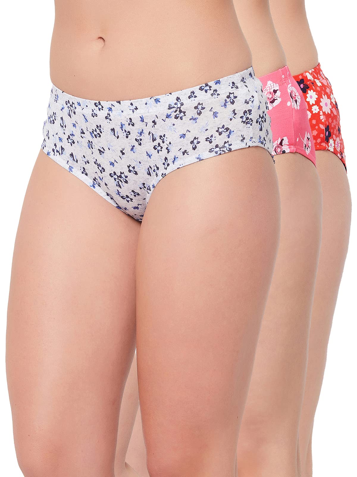 Clovia Womens Pack of 3 Prints Panty Pack (COMPN1585_Assorted_S) (Print and Color May Vary)