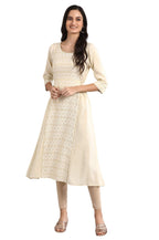 Aurelia Women Striped Rayon A-Line Kurta