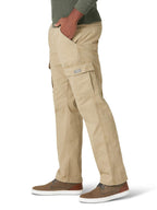 Wrangler Authentics Men's Relaxed Fit Stretch Cargo Pant, Elmwood, 29W x 30L