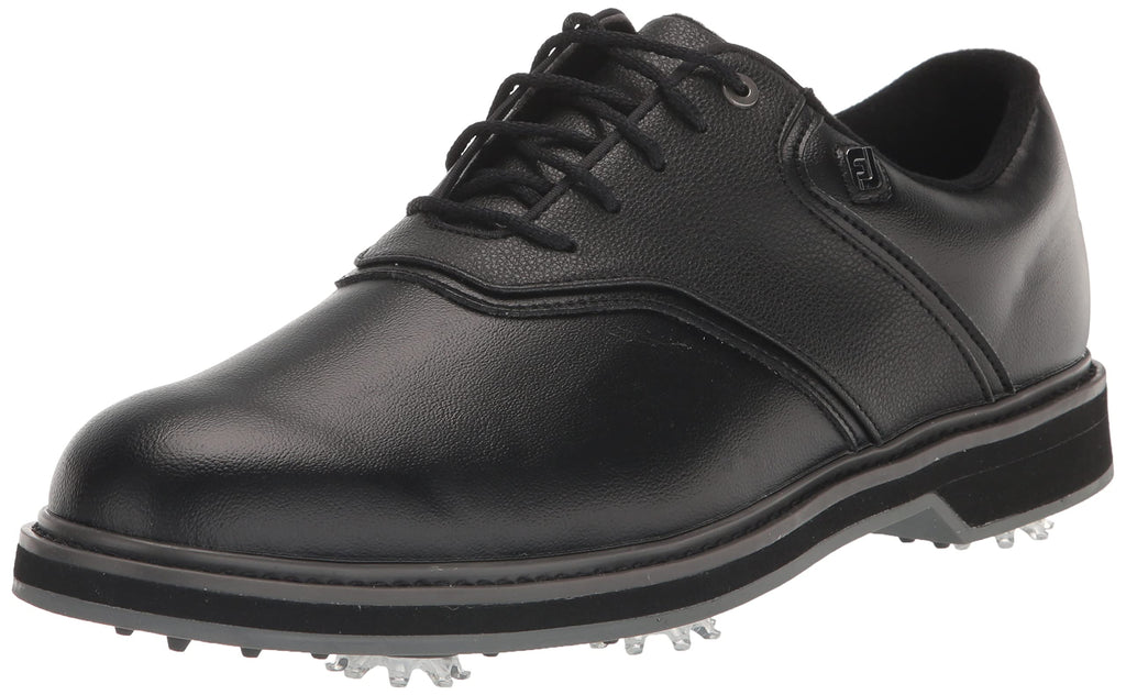FootJoy Men's FJ Originals Golf Shoe, Black/Black, 15