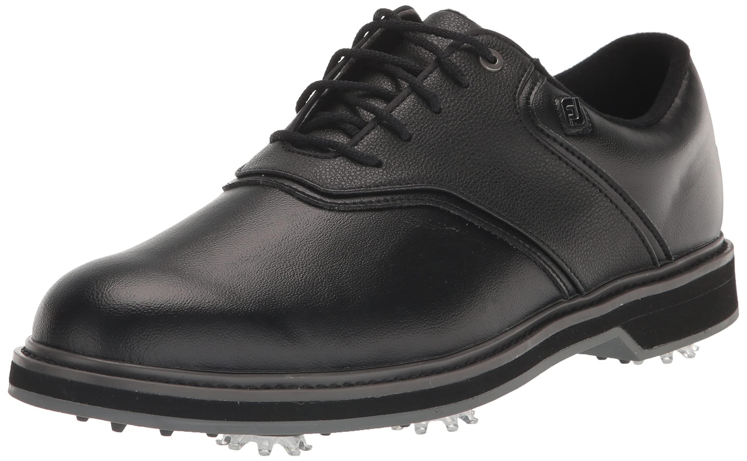 FootJoy Men's FJ Originals Golf Shoe, Black/Black, 15