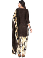 Satrani Womens Crepe Printed Unstitiched Dress Material