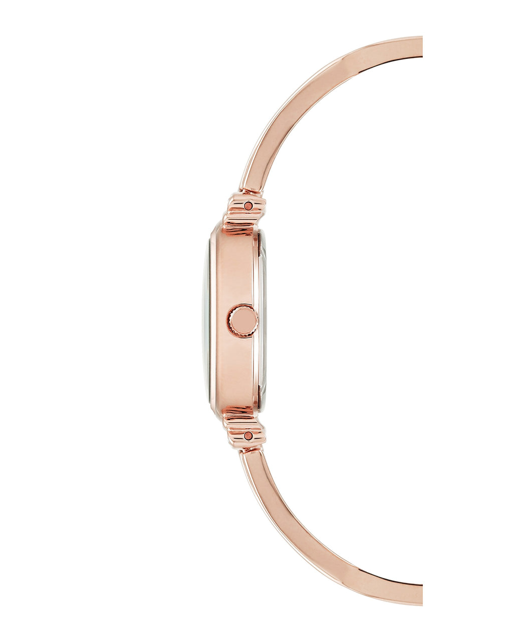Anne Klein Women's AK/2216BLRG Premium Crystal-Accented Rose Gold-Tone and Blush Pink Bangle Watch