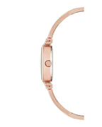 Anne Klein Women's AK/2216BLRG Premium Crystal-Accented Rose Gold-Tone and Blush Pink Bangle Watch