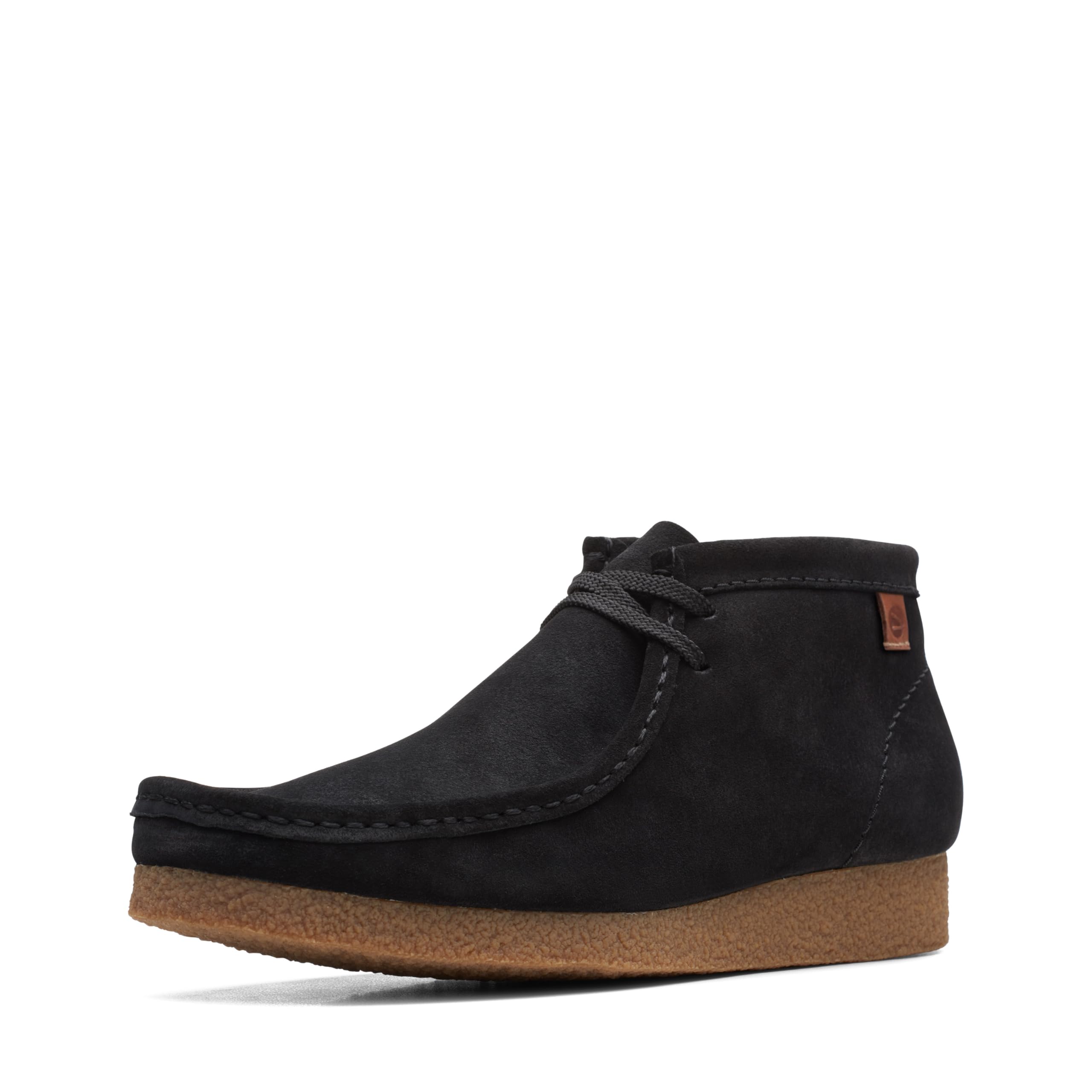 Clarks Men's Shacre Boot Ankle, Black Suede, 10.5 Wide