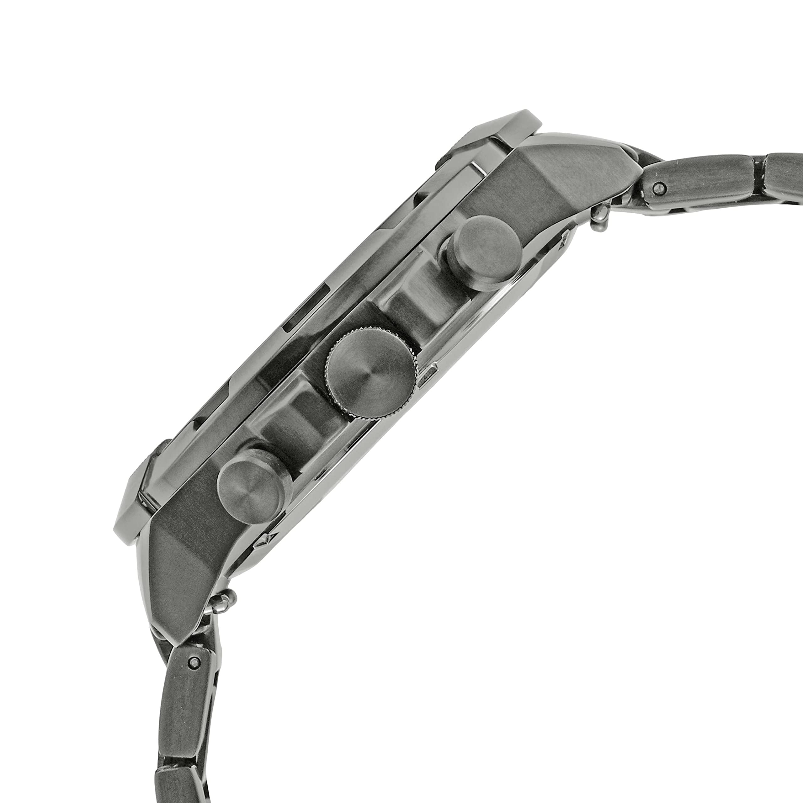 Fossil Men's Bronson Quartz Stainless Steel Chronograph Watch, Color: Smoke (Model: FS5852)