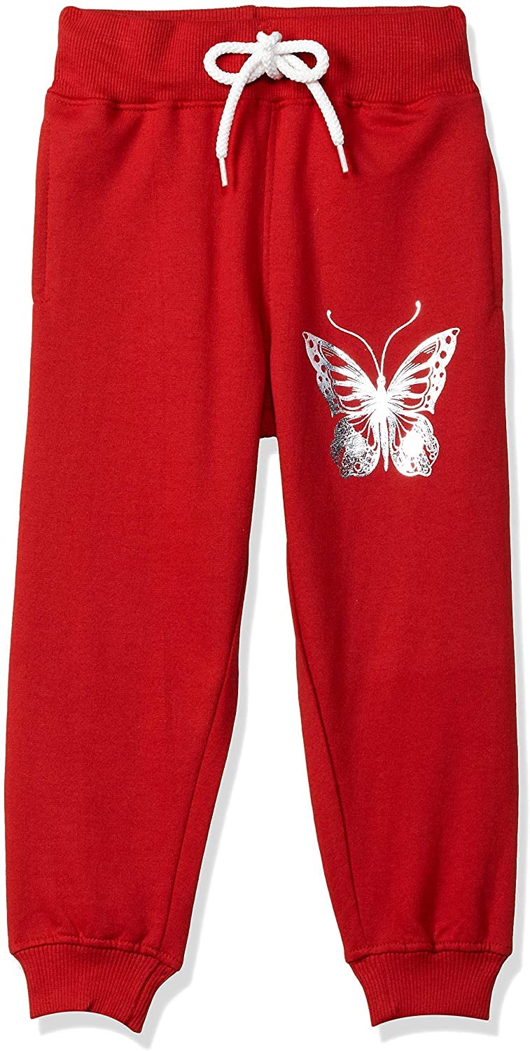 T2F Girls Regular Fit Printed Cotton Joggers Track Pants (Pack of 3)