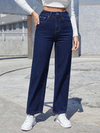 Kotty Women Solid Regular High Rise Blue Jeans