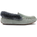 Lamo Sheepskin EW1535-CHA-9 Womens Aussie Moc  Charcoal - Size 9