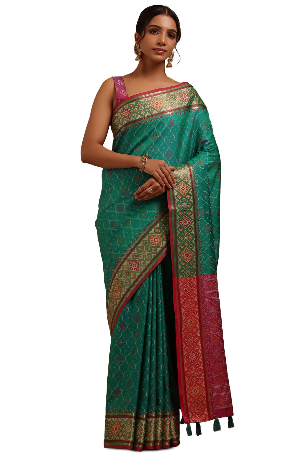 Soch Women Soft Silk Woven Design Saree
