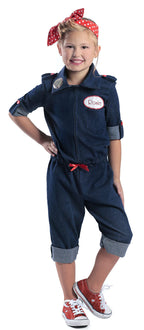 Rubies  410322 Girls Rosie the Riveter Child Costume - Extra Large