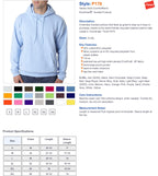 Unisex Ecosmart 5050 Pullover Hooded Sweatshirt - WHITE - S(D0102H7MEW6)