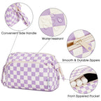 Narwey Large Women Makeup Bag Wide-open Make up Bag Travel Cosmetic Organizer Toiletry Bag for Cosmetics Toiletries Accessories