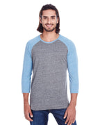 Unisex Triblend 34-Sleeve Raglan - cRM cRD BLK TRB - 3XL(D0102H7Kc82)