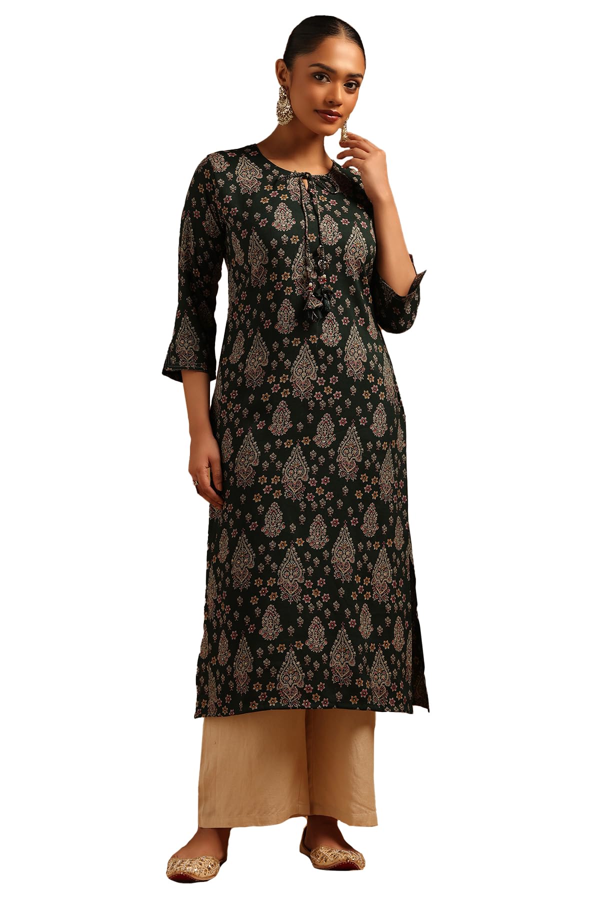 Soch Women Rayon Ethnic Motif Kurta