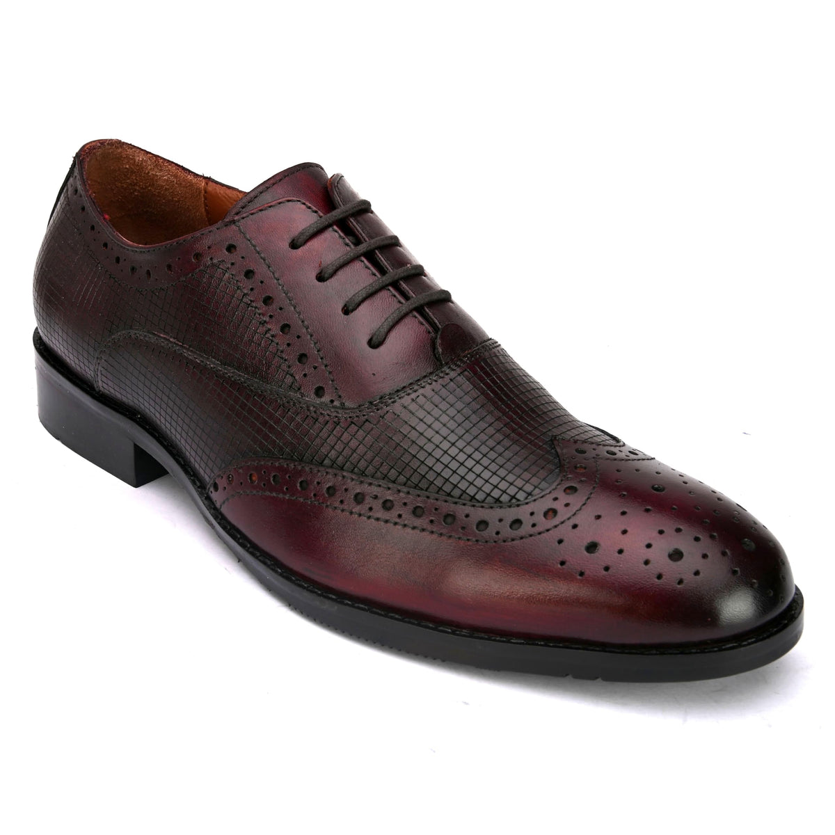San Frissco Mens Laceup Brogue Formal Shoes with Cushioned Insole | Classic Genuine Leather Comfortable for Formal Occasions,  11