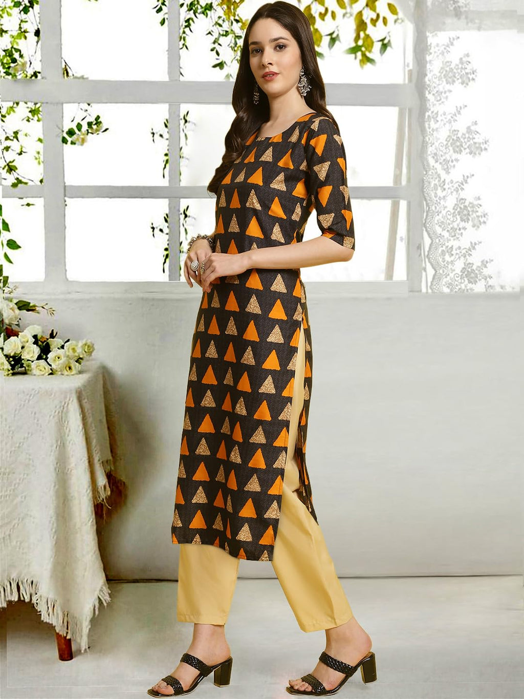 Tee Projekt Straight Kurta & Pant For Women Ethnic Kurta Set For Women (Pack Of 2)