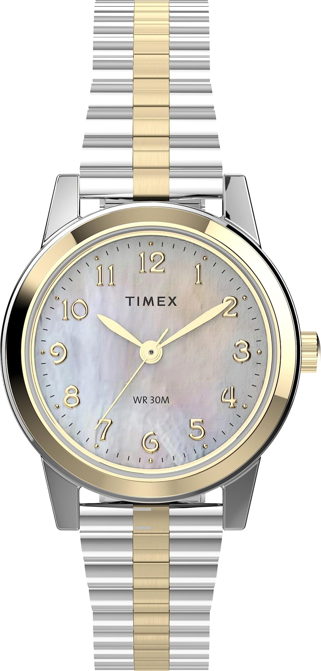 Timex Women's T2M828 Essex Avenue Two-Tone Stainless Steel Expansion Band Watch