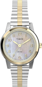 Timex Women's T2M828 Essex Avenue Two-Tone Stainless Steel Expansion Band Watch