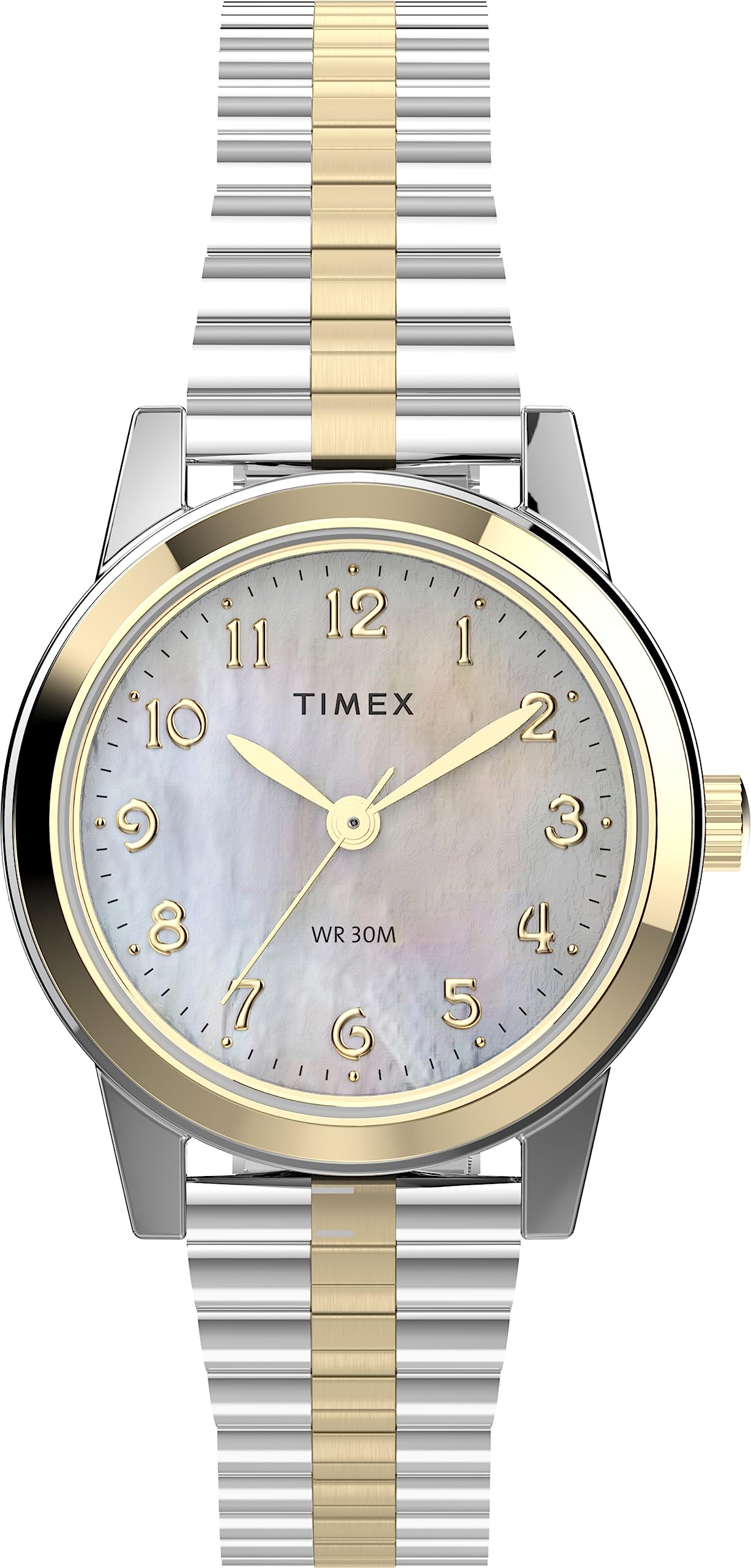 Timex Women's T2M828 Essex Avenue Two-Tone Stainless Steel Expansion Band Watch