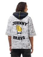 Bewakoof Heavy Duty 1.0 Official Cartoon Network Merchandise Mens Printed Oversized Fit Half Sleeve Hooded Neck Cotton T-Shirt_