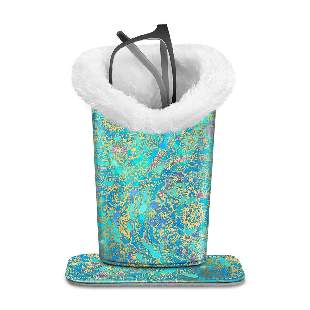 FINTIE Plush Lined Eyeglasses Holder, Glasses Stand Case, Anti-scratch Glasses Storage Organizer for Desk, Nightstand, Office, S