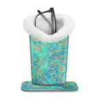 FINTIE Plush Lined Eyeglasses Holder, Glasses Stand Case, Anti-scratch Glasses Storage Organizer for Desk, Nightstand, Office, S