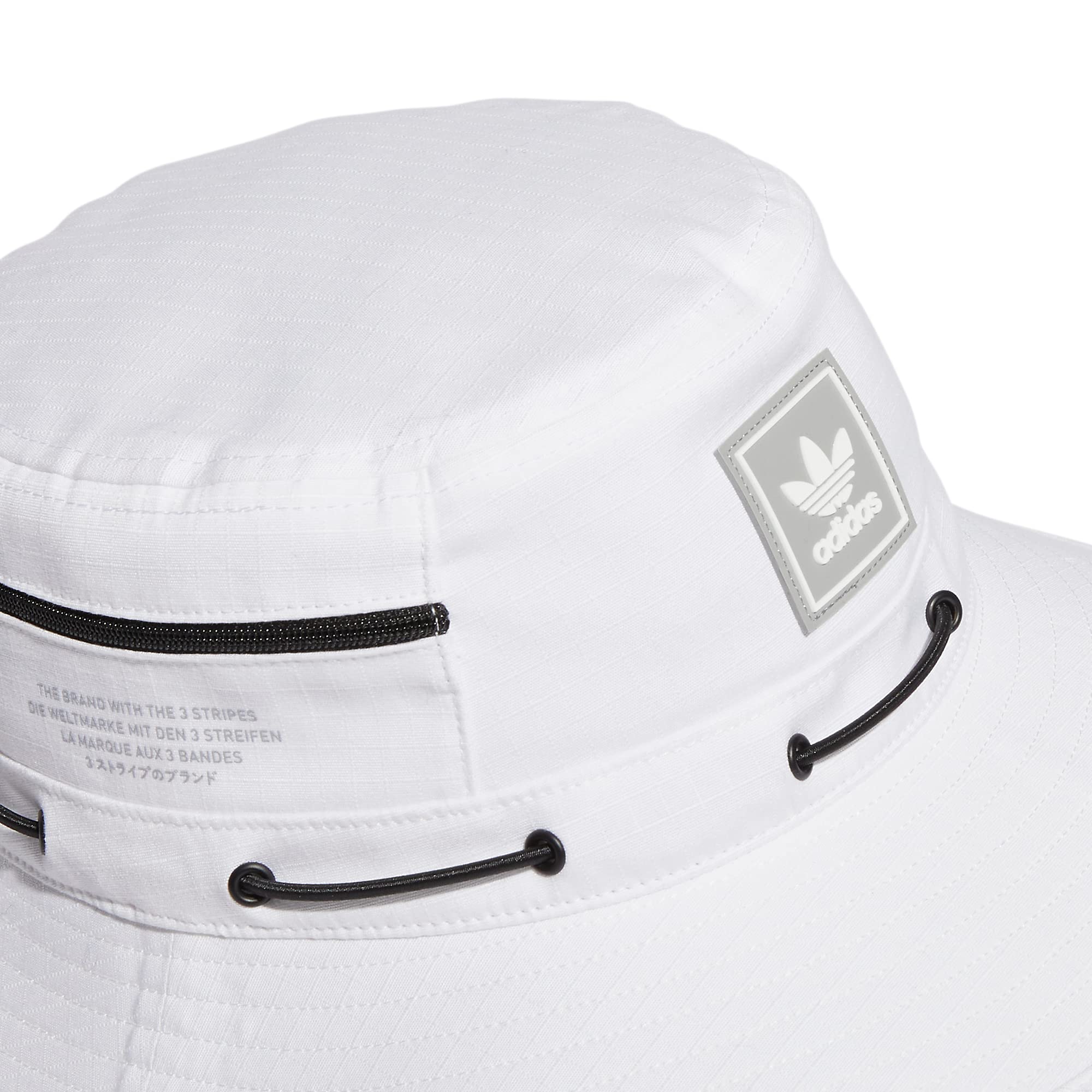 adidas Originals Utility Boonie Bucket Hat, White/Stone Grey, One Size