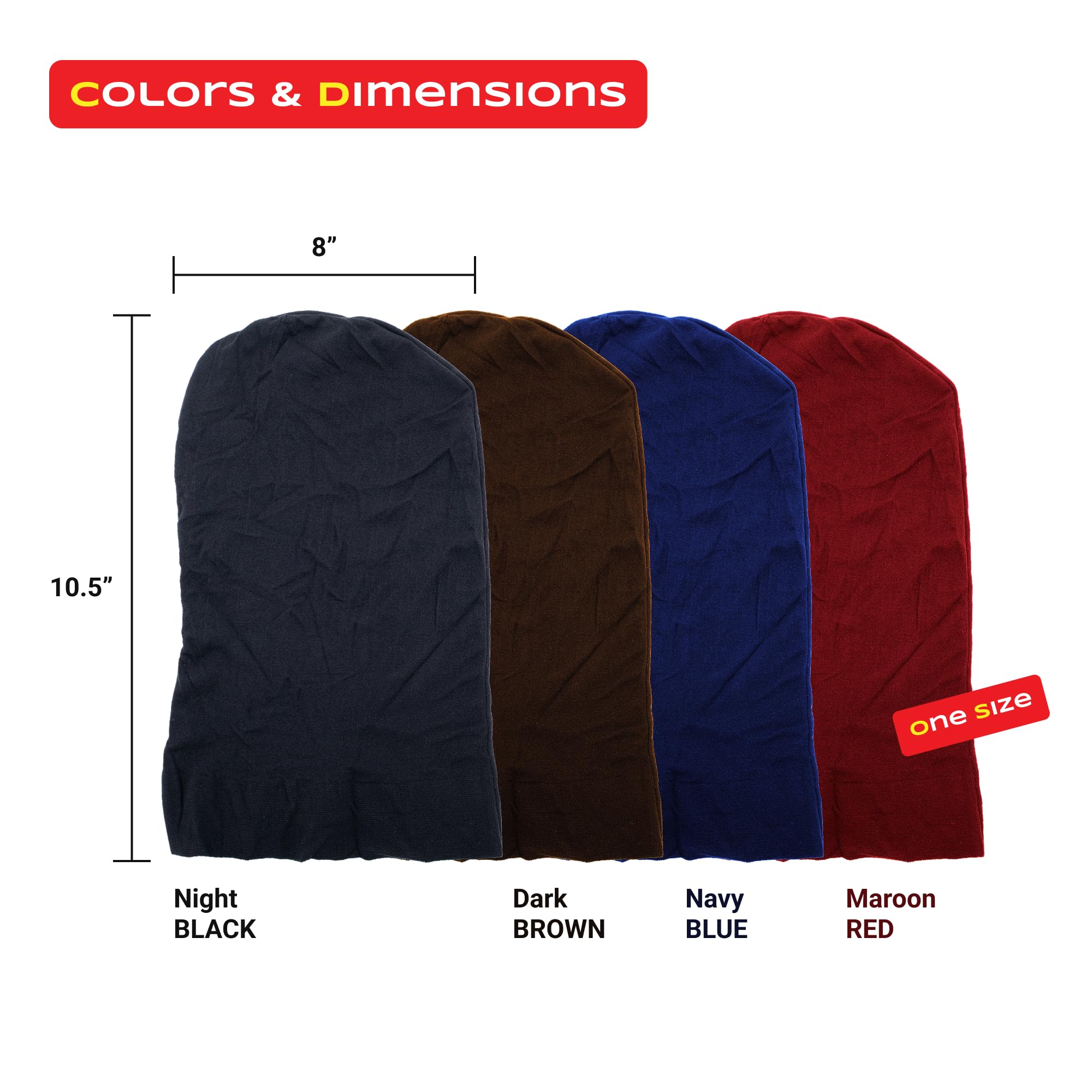 Beauty Town Stocking Dreadlocks Cap - Black, Comfortable fit, stretchable, super stretchy, soft, durable, lightweight, stays on