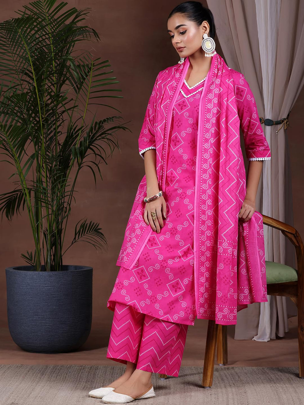 Libas WomenS Pure Cotton Kurta Set (390840R